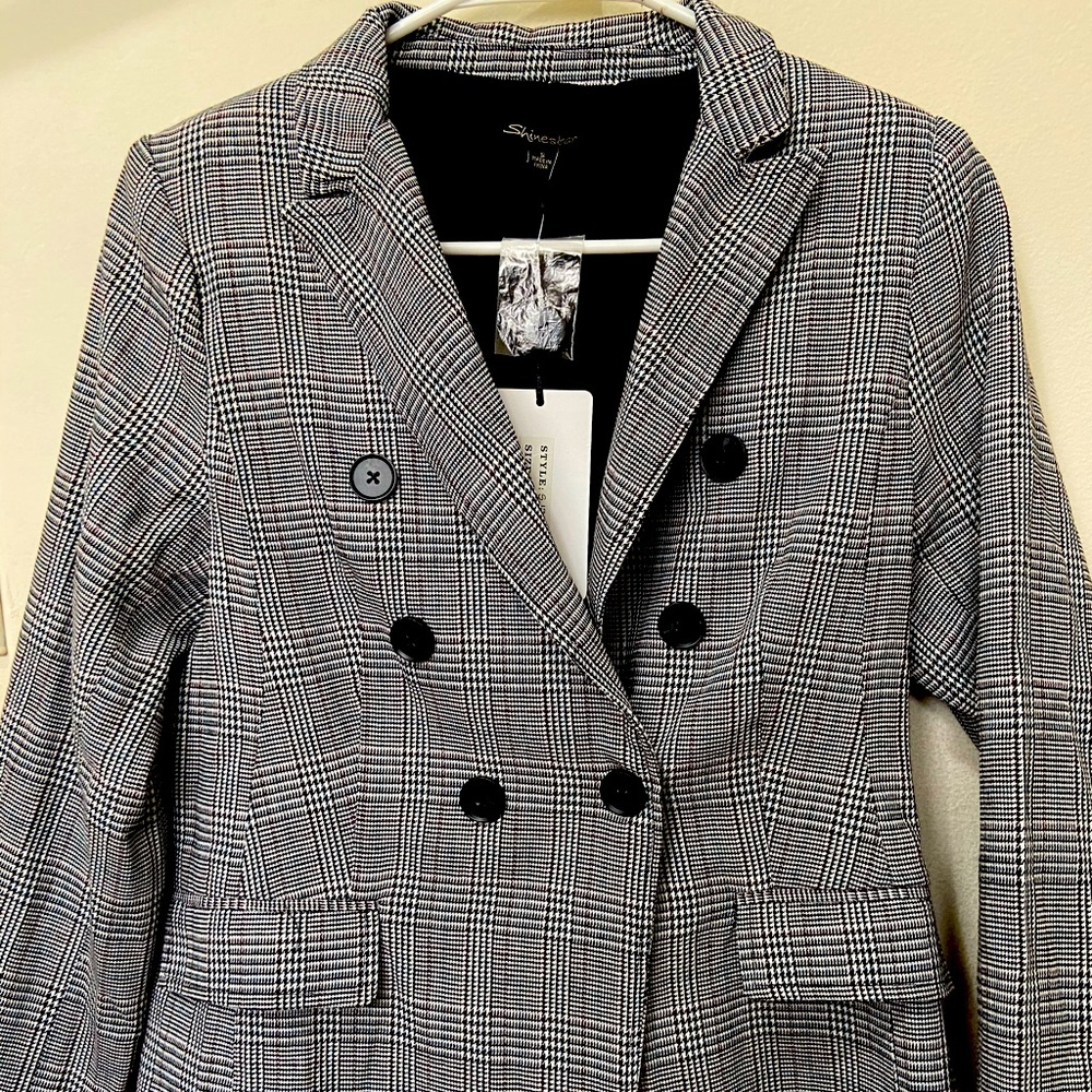 PLAID BLAZER